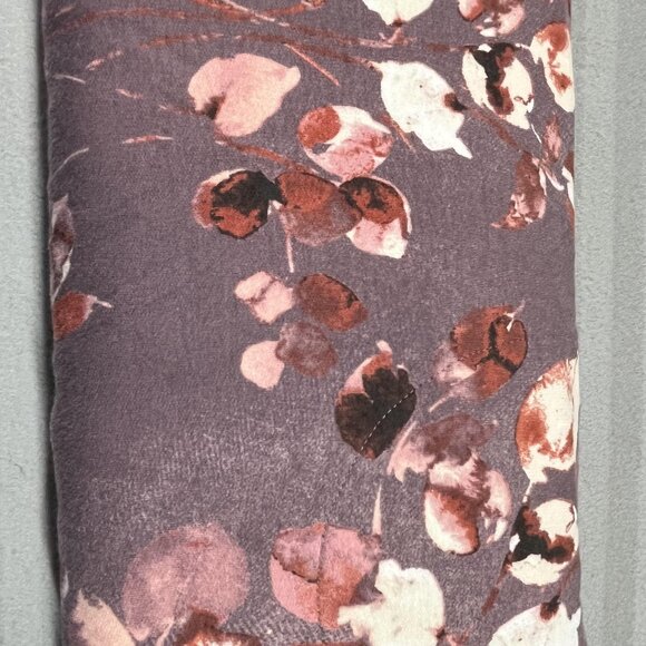 Pure Jill Dress Womens Large Tall Purple Pink Floral Affinity French Terry Pima - Picture 3 of 8